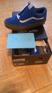 Vans X Odd Future Old Skool Pro “S” Blue Size 7 Tyler the Creator