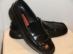 Men’s Cole Haan Country Black Leather Comfort Loafers with Nike Air Size 13 M