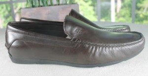 New Mens Hugo Boss “Monsor” Loafer, Dark Brown, Size 11 1/2