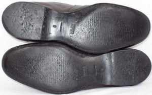 Hugo Boss Mens Dark Gray Leather Loafer Shoes Sz. 8 *Made In Italy*