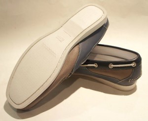 HUGO BOSS Men’s Blumer Boat Shoes 50218571 Color: Grey/Blue Size: Men’s US 10