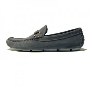$245 HUGO BOSS Grey Drivers Loafers Shoes 9 42 Mens Casual Moccasins 9.5 42.5