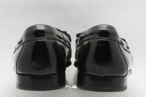 NICE! Mens shoes COLE HAAN black leather tassel slip ons loafers sz 9.5 D