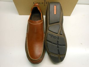 NEW COLE HAAN AIR INFINITY BOURBON WITH BROWN LEATHER CASUAL SLIP ON W/ NIKE AIR