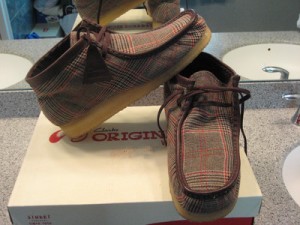 Clarks Originals Wallabee Grey Plaid 77892