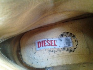 Original Diesel “Maximilian” Vintage Boots Zip Brown Leather 10 1/2 – 11 men’s