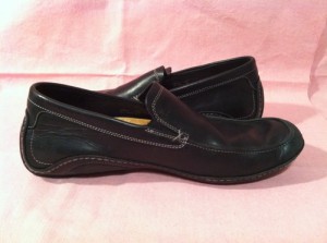 COLE HAAN Black Loafers Nike Air Leather G Series 9.5 M Driving Shoes