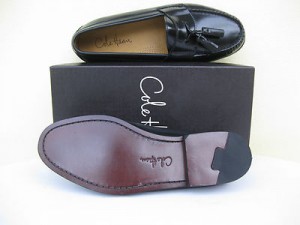 Cole Haan Mens Shoes $158 NEW Pinch Tassel Black Leather Loafer 6.5 E
