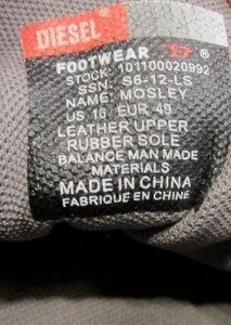 DIESEL MOSELY * Men’s Slip-On Sneakers Shoes * US 16