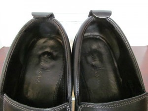 Mens sz 9.5 M black leather Cole Haan slip on loafers driving moccasins shoes