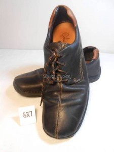 COLE HAAN 8.5M Black Mens Leather Oxfords Lace Up Loafers Shoes 527