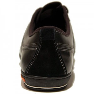 $225 Hugo Boss ORANGE Label Sneakers Black Mens Shoes 9 42 Trainers Walking .5