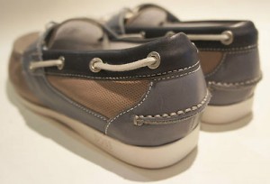 HUGO BOSS Men’s Blumer Boat Shoes 50218571 Color: Grey/Blue  Size: Men’s US 10