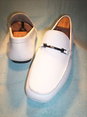 HUGO BOSS SILVER BIT DRIVING MOCCASINS