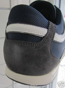 HUGO BOSS ORANGE SIMBAD III NAVY BLUE LEATHER 747476982873 MEN WALKING SHOES 9
