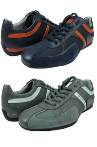 Hugo Boss Mens Seamon Navy Blue or Dark Grey Casual Fashion Sneakers Shoes Kicks