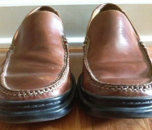 COLE HAAN Mens Brown Leather Casual Loafers Slip On Shoes 9 M Nike Air