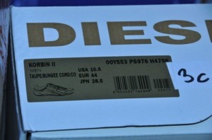 MEN DIESEL KORBIN II LEATHER SUEDE BEIGE BROWN CLASSICS US 10.5 NIB