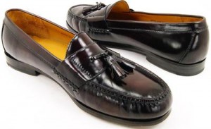 Cole Haan 03507 Burgundy leather Pinch Tassel Loafers/Shoes Mens 12 Extra Wide