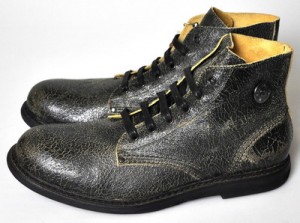 $350 NEW Diesel TATRA ORIGINAL Black Leather Ankle Boots 45/12