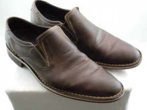 COLE HAAN NIKE AIR Mens Brown Leather Slip-On Loafers US 12M 