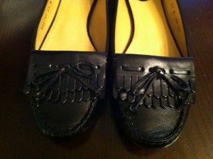 Womens Cole Haan Black Leather Loafers Size 10B