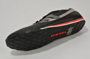 MEN DIESEL GUNNER BLACK GRAY RED CLASSIC 11 NIB NO RESERVE