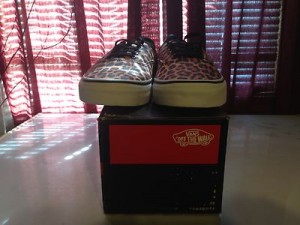 Mens Vans Authentic Leopard Sz 9.5 / Womens Sz 11 NIB Deadstock Era