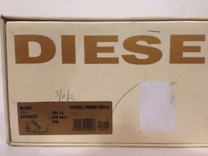 DIESEL Ja-ckt Anthracite Black Boots, Men’s Shoe Size 11 1ST QUALITY SALE
