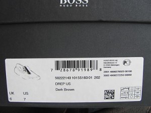 Hugo Boss Leather Loafer ‘Drep US’.Dark Brown.Size- 7