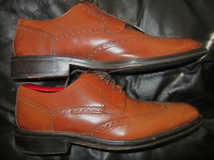 cole haan wing tip brogue men shoes sz 9 M