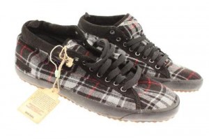 Diesel Midday Men’s Black Plaid Shoe