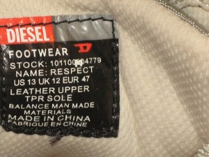 Diesel Respect Shoes Athletic Inspired USA Mens 13 Eur 47 NEW