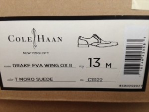Cole Haan Drake Eva Wing Oxford II SIze 13 M