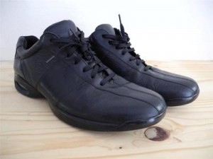 Cole Haan Nike Air Black Leather City Oxfords Comfort Casual Lace-up Size 11 M