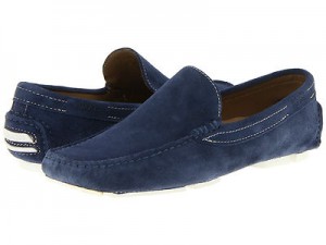 HUGO BOSS DREFIN US BLACK COLLECTION Mens Shoes Medium Blue Suede 9.5 NIB