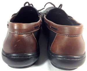 COLE HAAN Mens 2 Tone BLACK BROWN LEATHER Easy Slip On Loafers Shoes SIZE 10.5 M