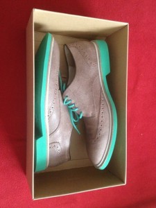 Cole Haan Nike Air Franklin Smoke Suede Wing Tip Oxford Size 9