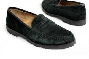 Cole Haan Made in USA Black Suede comfort loafers shoes Size 10 ***MINT
