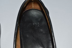 NEW! Hugo Boss Mens Black Leather Penny Loafers ~ Sz 10.5 D