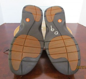 Mens sz 10W black leather Unstructured by Clarks lace tie oxford casual shoes