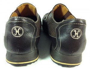 COLE HAAN Mens BROWN BLACK Perforated Leather Velcro Shoes NIKE AIR SIZE 9 M