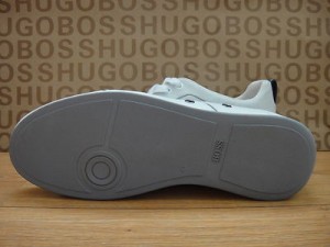 NEW HUGO BOSS BLACK MENS ‘SUMON’ SNEAKERS IN WHITE SIZE US 9, UK 8, EU 42