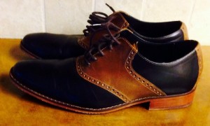 Cole Haan Nike Air Colton Saddle Oxfords Mens Shoes 11.5 Black Leather $200 ret