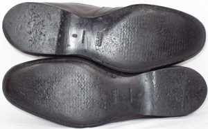 Hugo Boss Mens Dark Gray Leather Loafer Shoes Sz. 8 *Made In Italy*