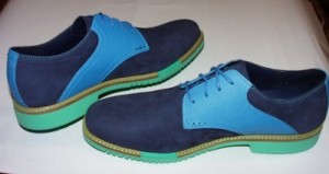 Cole Haan Great Jones Saddle Oxfords, Nubuck Upper, Peact/Topaz/Mnt, 9.5, New