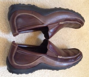 COLE HAAN Mens Brown Tumble Leather Gore Loafers Shoes 10.5 M