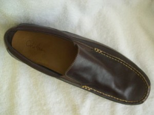 EUC COLE HAAN RUBBER SOLE MOCCASIN BROWN SIZE 16 MEDIUM