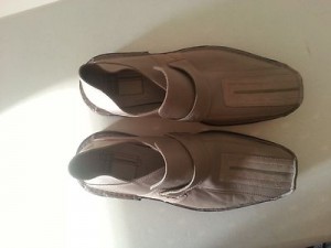 Diesel grey/tan slip on shoes – mens size 9.5