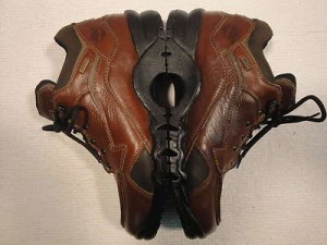 MENS 10 1/2 M TIMBERLAND LEATHER GORE-TEX CASUAL TRAIL HIKING ANKLE LACER BOOTS